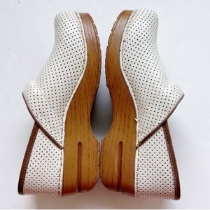 Dansko Perforated Pro Stapled Leather Clog Clogs Shoes Nurse Doctor Medical